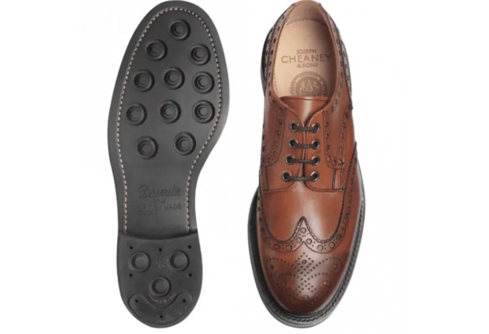 Cheaney & Sons Avon Wingcap Derby Brogue<Men Derby