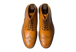 Loake Burford Brogue Lace Up Boots<Men Boots