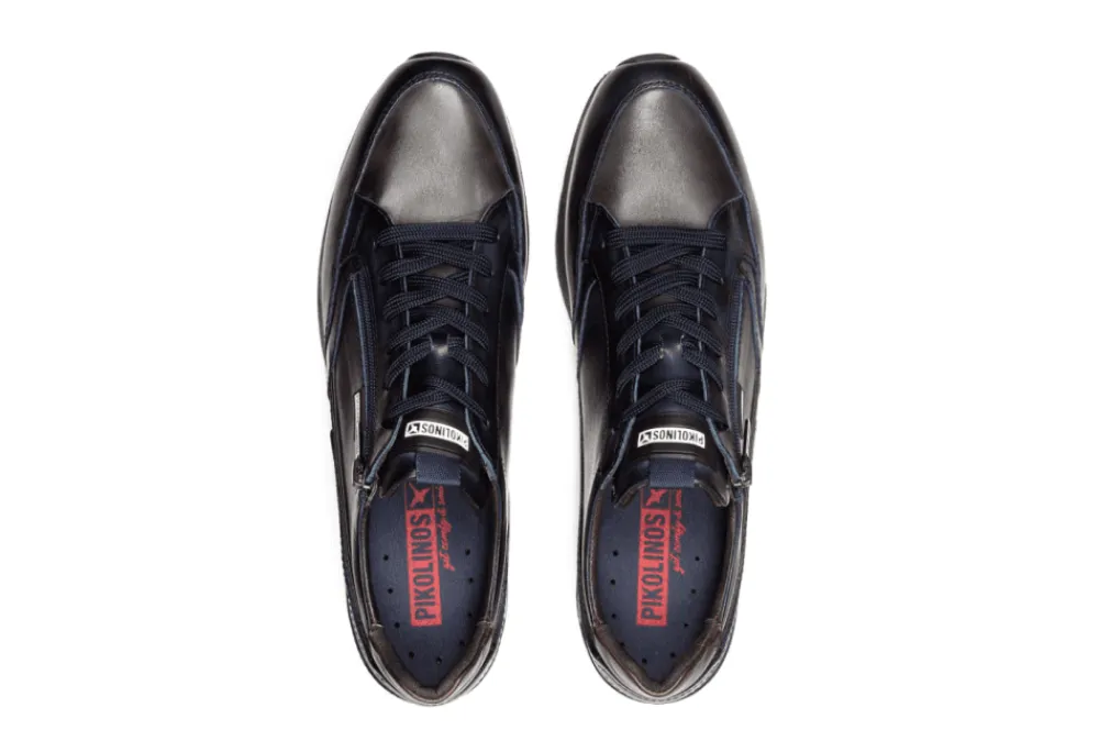 Pikolinos Cambil Leather Trainer<Men Casual