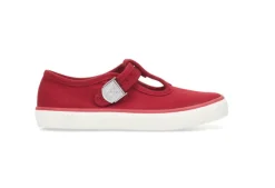 Start- Rite Treasure T-Bar Buckle Canvas Shoe<Boys Casual
