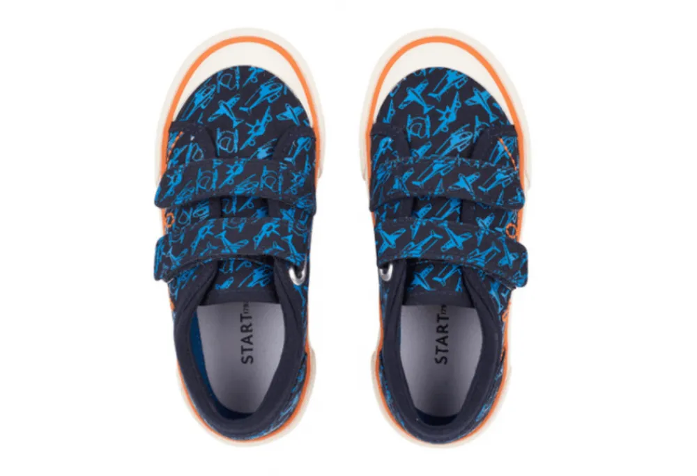 Start- Rite Zoom Canvas Riptape Shoe<Boys Casual